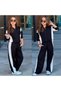 Girl's 2 Thread Zippered Top and Bottom Tracksuit Set 6716Si - 4