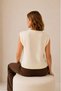Crew Neck Buttoned Diamond Patterned Sleeveless Contrast Detailed Knitwear Vest Aw26Ye0001 - 3
