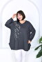 Women's Stone Printed Plus Size Tunic - 4