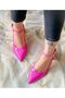Dubai Fuchia Patent Leather 5 cm Heel Sandals - 5