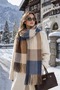 Stockholm |   Women's Winter Shawl Scarf 50X190 cm |   Oversize Plaid Patterned Thick Soft Tassel Shoulder Shawl - 5