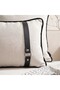 "Bau Strap" Leather Belted Throw Pillow Cover - 30X50 - 2