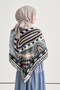 Arto Desen Norena Wool Shoulder Shawl Ice Blue - 3