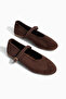 Davisa Women's Round Toe Strappy Casual Ballet Flats