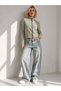 High Neck Buttoned Striped Slim Fit Long Sleeve Soft Textured Knitwear Cardigan Aw26Hi0027 - 2