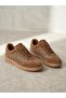 2609922K Women's Genuine Leather Suede Patterned Sneaker Shoes
