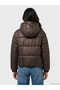 Ozmarka New Season Brown Hooded Women's Puffer Coat - 4