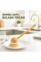 Bamboo Handle Hard Tip Cleaning Brush Multi-Purpose Kitchen Bathroom Sink Tile Cleaning Brush