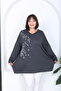 Women's Stone Printed Plus Size Tunic
