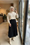 Women's Fluid Leather Look Pleated Maxi Skirt