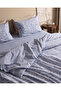 Delisle Single Cotton Printed Sheet and Duvet Cover Set - Blue - 5