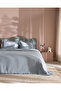 Crefurien Cotton Double Bedspread - Light Blue
