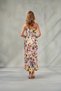 Women's Slip Dress Satin Long Dress with String Straps & Floral Pattern, Backless, Window Detail, Straight Cut, Special Occasion Dress, Nightgown - 4