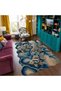 Sdt Fish Themed Modern Woven Base Decorative Carpet Sdtamour4126 - 3