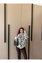 Leopard Patterned Sweater with Fringe - 5