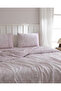 Denise King Size Coco Crep 100% Cotton Printed Bed Sheet and Duvet Cover Set - Powder - 3