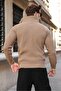 Mink Half Zipper Turtleneck Men's Knitwear Sweater E7513 - 3