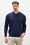 Patterned Apaş Collar Knitwear Sweater