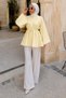 Hakim Yaka Spanish Sleeve Tunic Tsd260275 Yellow