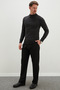 Basic High Neck Regular Fit Knit Sweater - 3