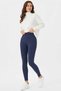 Women's Winter Fleece Lined High Waist Leggings Scuba Fabric Stretchy Casual Leggings - 2