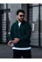 Men's Thessaloniki Knitted Half-Zip Knitwear Sweater Winter Thick Textured Stand Collar Premium - 2