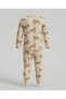 Printed Crew Neck Pajama Sets - 2