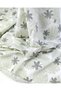 Leaf Patterned Cotton Linen Woven Fabric in White, Green, Smoked Colors for Dressmaking & Shirtmaking Width: 1 - 6