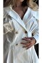 Cape Collar Gold Button Detailed Shirt - 3