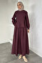 Burgundy Skirt and Blouse Combination Hijab Double Set - 2