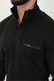 Men's Half-Zip Collar Detailed Doubleface Printed Sweatshirt - 3