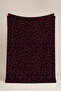 Dark Leopard Patterned Multi-Purpose Fleece Blanket & Coverlet