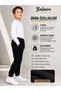 Winter Fleece-Lined 3-Thread Pocketed Unisex Children's Sweatpants for Girls and Boys, High Quality with Fleece Lining Inside. - 2