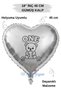 18 Inch 45 cm Foil Balloon |   One Teddy Bear Daisy Printed 1 Year Old Birthday Balloon