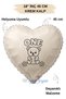 18 Inch 45 cm Foil Balloon |   One Teddy Bear Daisy Printed 1 Year Old Birthday Balloon