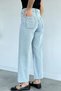 Ice Blue Women's High Waist Lycra Tassel-Legged Jean Jeans - 4