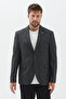 Barettas Men's Black Mono Collar Polyviscon Fabric Sports Blazer Jacket