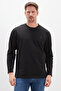 Printed crew neck sweatshirt