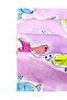 Pink with Colorful Turtle Pattern Cotton Voile Voile Woven Fabric for Shirts & Dresses Width: 150cm