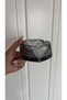 Smoked Color Line Pattern Glass Imported Ash Tray - 3
