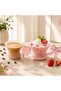 Set of 2 180 ml Decorative Glass Mugs – Stylish Coffee, Tea, and Beverage Cups with Heart and Bow Handles - 3