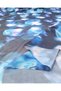 Black with Blue and Pink Tie-Dye Pattern, Flexible Soft Mesh Fabric for Dresses & Blouses, Width: 160cm - 5
