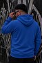 Bery Large Size Men's Hooded Basic Sweatshirt with Two Threaded Kangaroo Pockets - 4