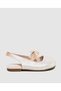 Embellished Slip-On Round Toe Slingback Sandals - 3