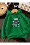 3 Yarn Combed Cotton K Pop Printed Unisex Children's Hooded Sweatshirt Ww5