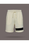 Plain Cream Shorts - 3