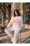 Women's Los Angeles Printed Crew Neck Sweatshirt 2 Thread Without Threaded Detail New Season - 2