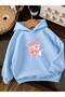 3 Yarn Combed Cotton Strawberry Printed Unisex Children's Hooded Sweatwear We3