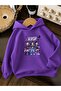 3 Yarn Combed Cotton K Pop Printed Unisex Children's Hooded Sweatshirt Ww5