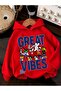 3 Yarn Combed Cotton Great Printed Unisex Children's Hooded Sweat Wq2